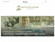 Tablet Screenshot of leloir.org.ar